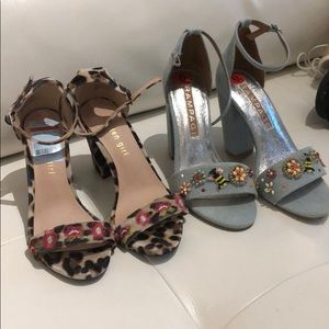 Chunky heel shoes size 6